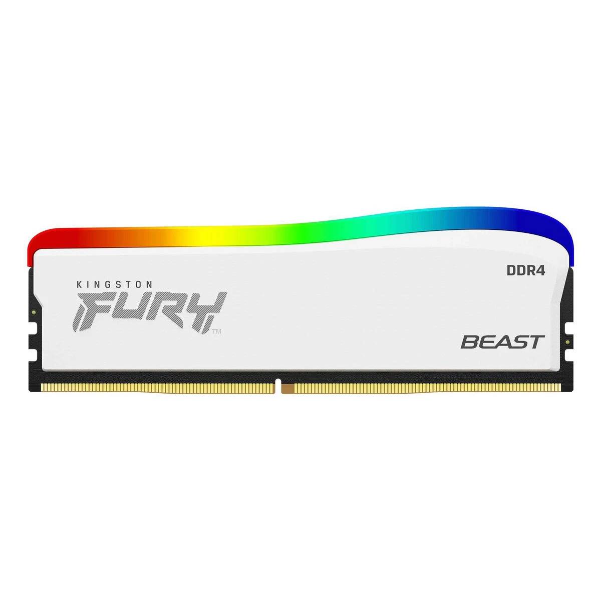 Оперативная память 8Gb Kingston FURY Beast White RGB SE KF436C17BWA/8, DDR IV, PC-28800, 3600MHz