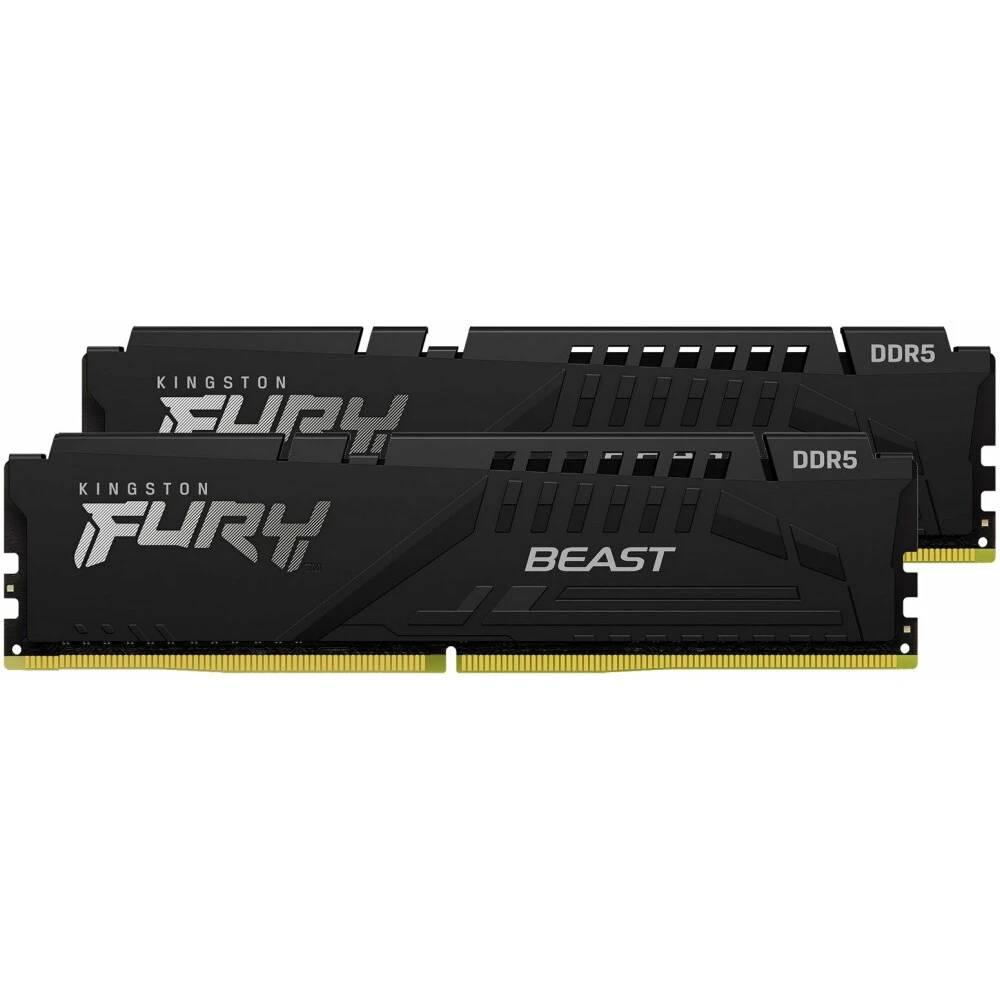 Оперативная память 64Gb Kingston FURY Beast KF552C40BB2K2-64, DDR V, PC-41600, 5200MHz, kit 2x32Gb