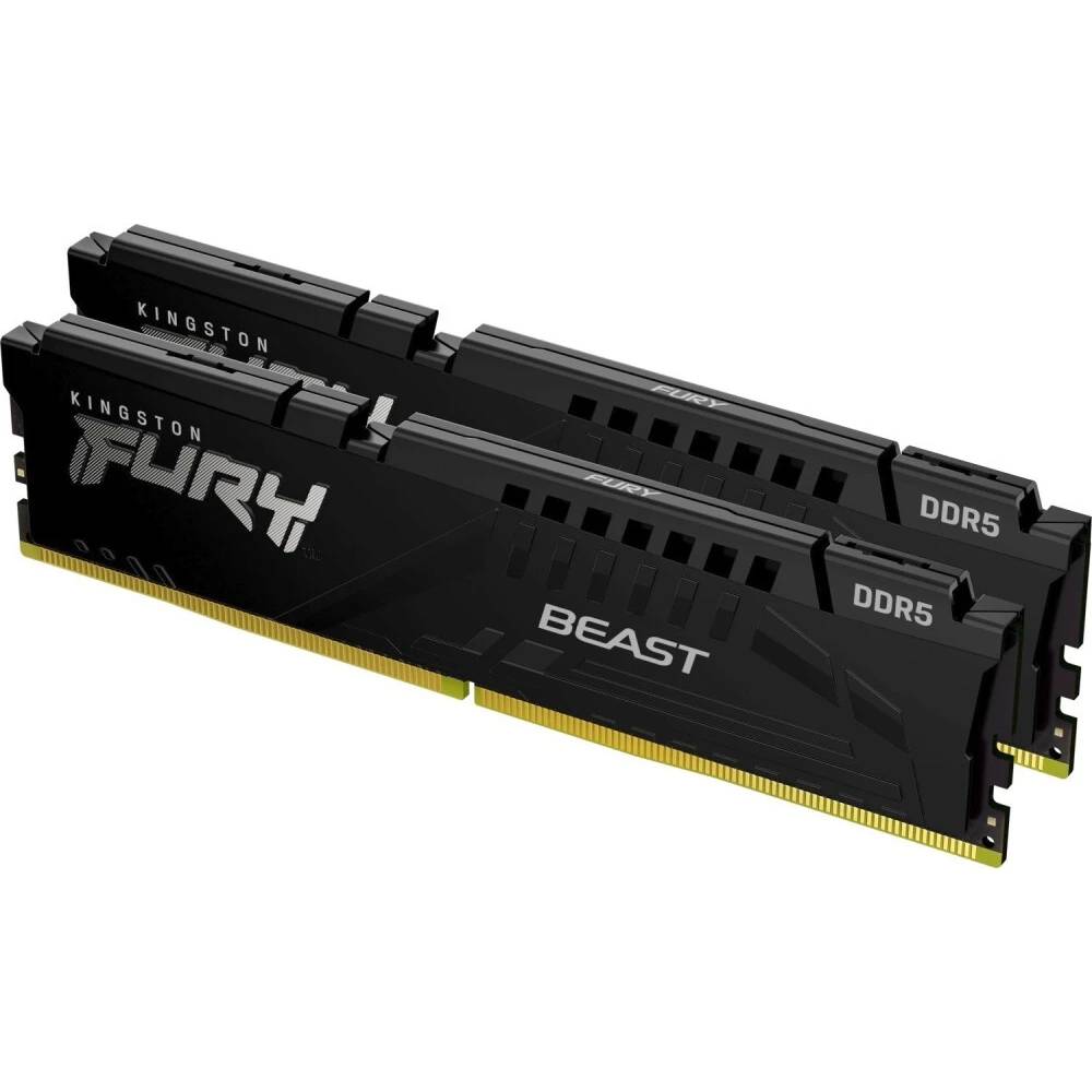 Оперативная память 64Gb Kingston FURY Beast Black KF556C36BBE2K2-64, DDR V, PC-44800, 5600MHz, kit 2x32Gb