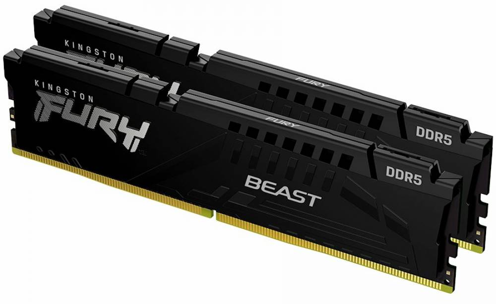 Оперативная память 32Gb Kingston FURY Beast Black KF556C36BBEK2-32, DDR V, PC-44800, 5600MHz, kit 2x16Gb