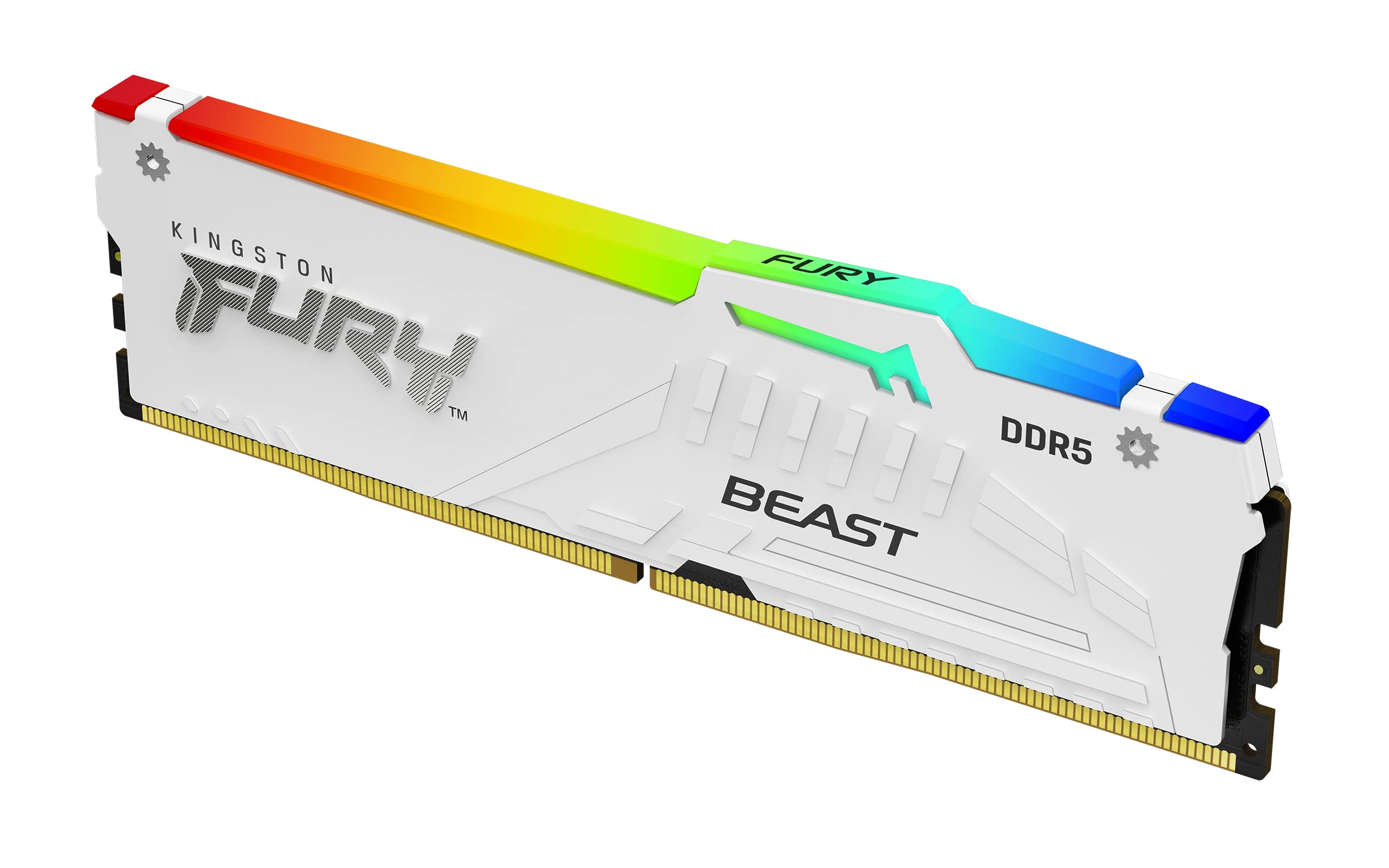 Оперативная память 16Gb Kingston FURY Beast White RGB Expo KF556C36BWEA-16, DDR V, PC-44800, 5600MHz