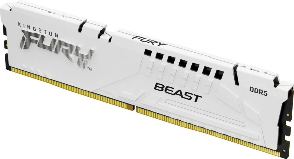 Оперативная память 16Gb Kingston FURY Beast White KF556C40BW-16, DDR V, PC-44800, 5600MHz