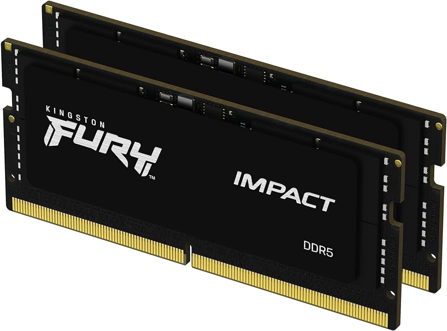 Оперативная память для ноутбука 64Gb Kingston FURY Impact KF556S40IBK2-64, SODIMM DDR V, PC-44800, 5600MHz, kit 2x32Gb