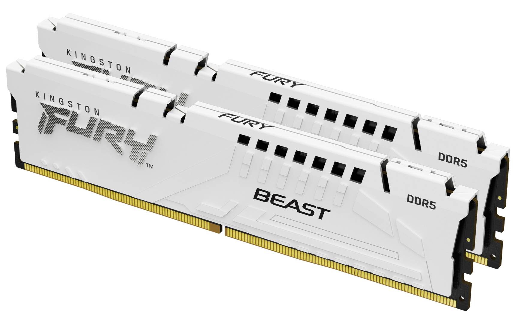 Оперативная память 32Gb Kingston FURY Beast White Expo KF560C36BWE2K2-32, DDR V, PC-48000, 6000MHz, kit 2x16Gb
