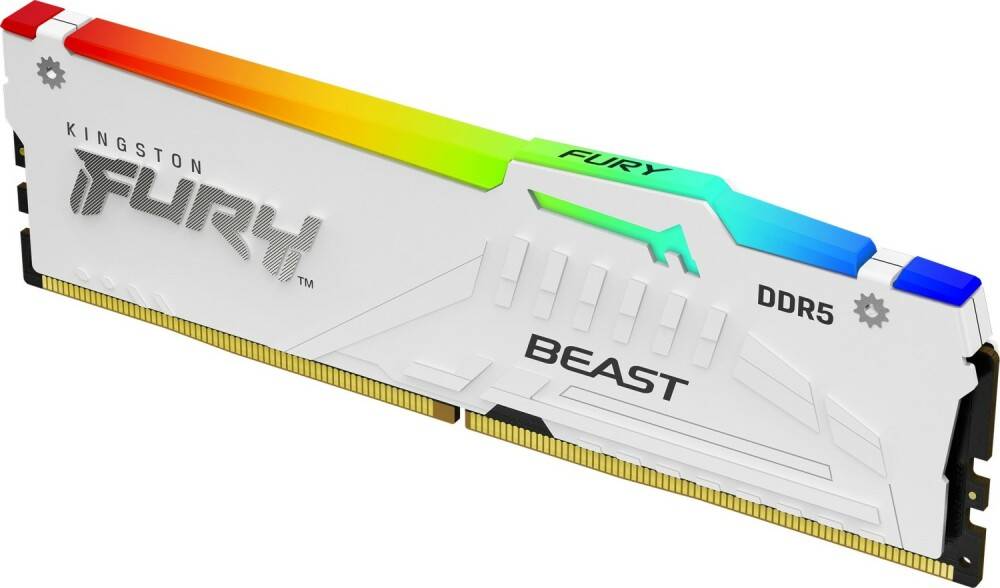 Оперативная память 32Gb Kingston FURY Beast White Expo RGB KF560C36BWEA-32, DDR V, PC-48000, 6000MHz
