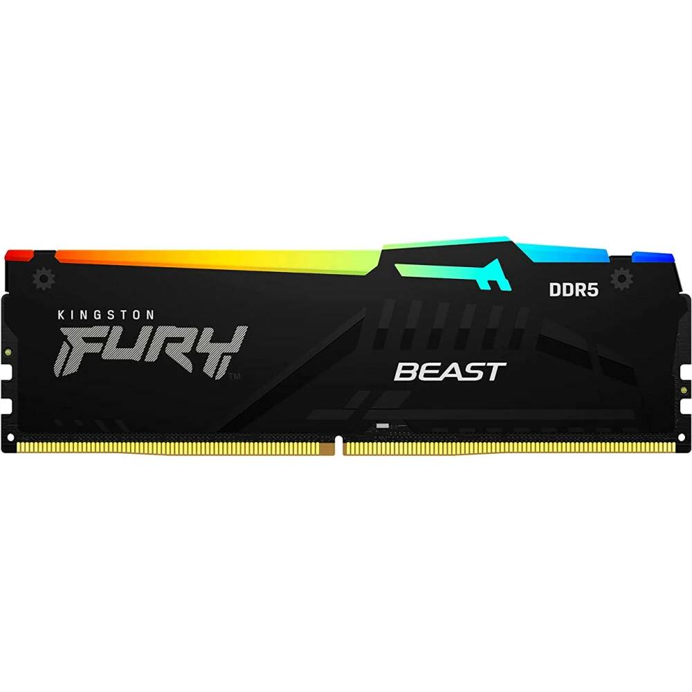 Оперативная память 16Gb Kingston FURY Beast RGB KF560C40BBA-16, DDR V, PC-48000, 6000MHz