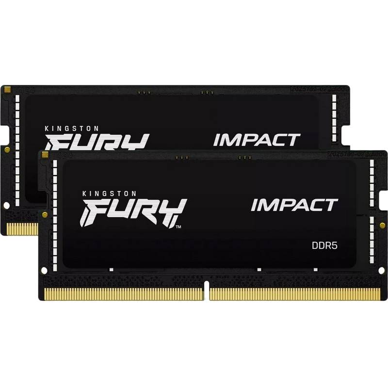 Оперативная память для ноутбука 32Gb Kingston FURY Impact KF560S38IBK2-32, SODIMM DDR V, PC-48000, 6000MHz, kit 2x16Gb