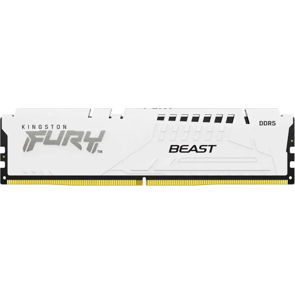 Оперативная память 16Gb Kingston FURY Beast White KF564C32BWE-16, DDR V, PC-51200, 6400MHz