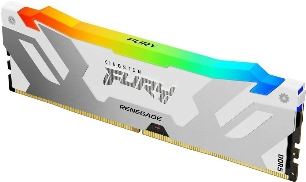 Оперативная память 16Gb Kingston FURY Renegade White RGB KF564C32RWA-16, DDR V, PC-51200, 6400MHz