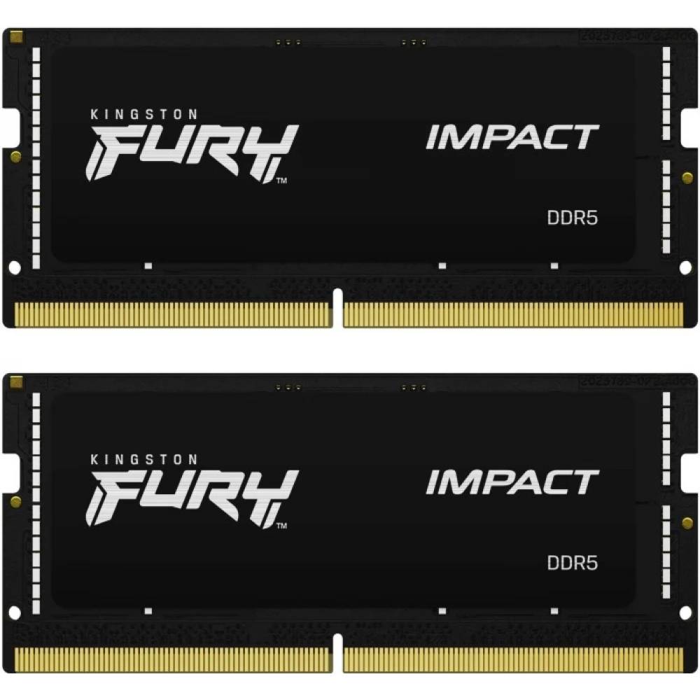 Оперативная память для ноутбука 32Gb Kingston FURY Impact KF564S38IBK2-32, SODIMM DDR V, PC-51200, 6400MHz, kit 2x16Gb