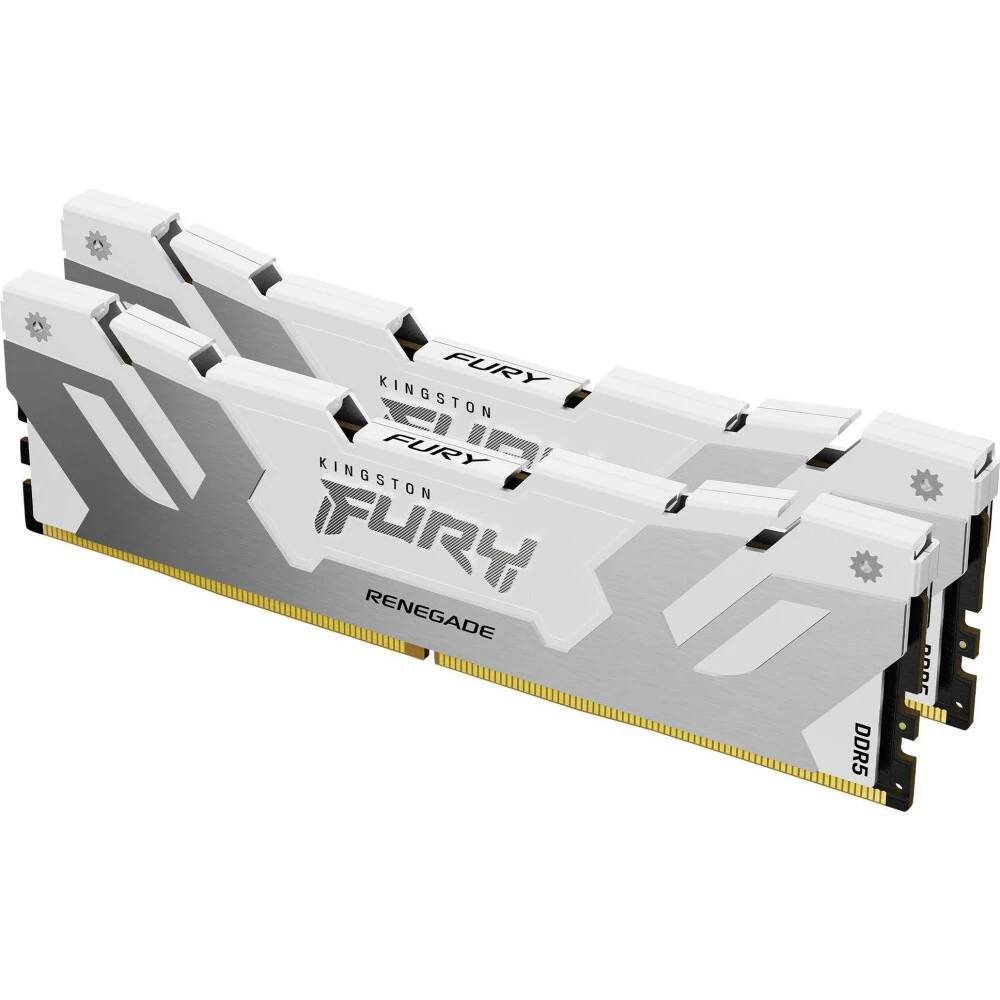 Оперативная память 32Gb Kingston Fury Renegade White KF572C38RWK2-32, DDR V, PC-57600, 7200MHz, kit 2x16Gb