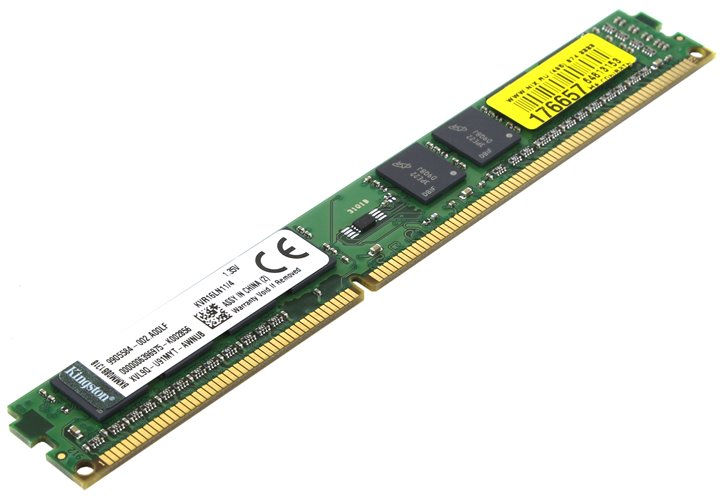 Оперативная память 4Gb Kingston ValueRAM KVR16LN11/4, DDR III, PC-12800, 1600MHz, 1.35V