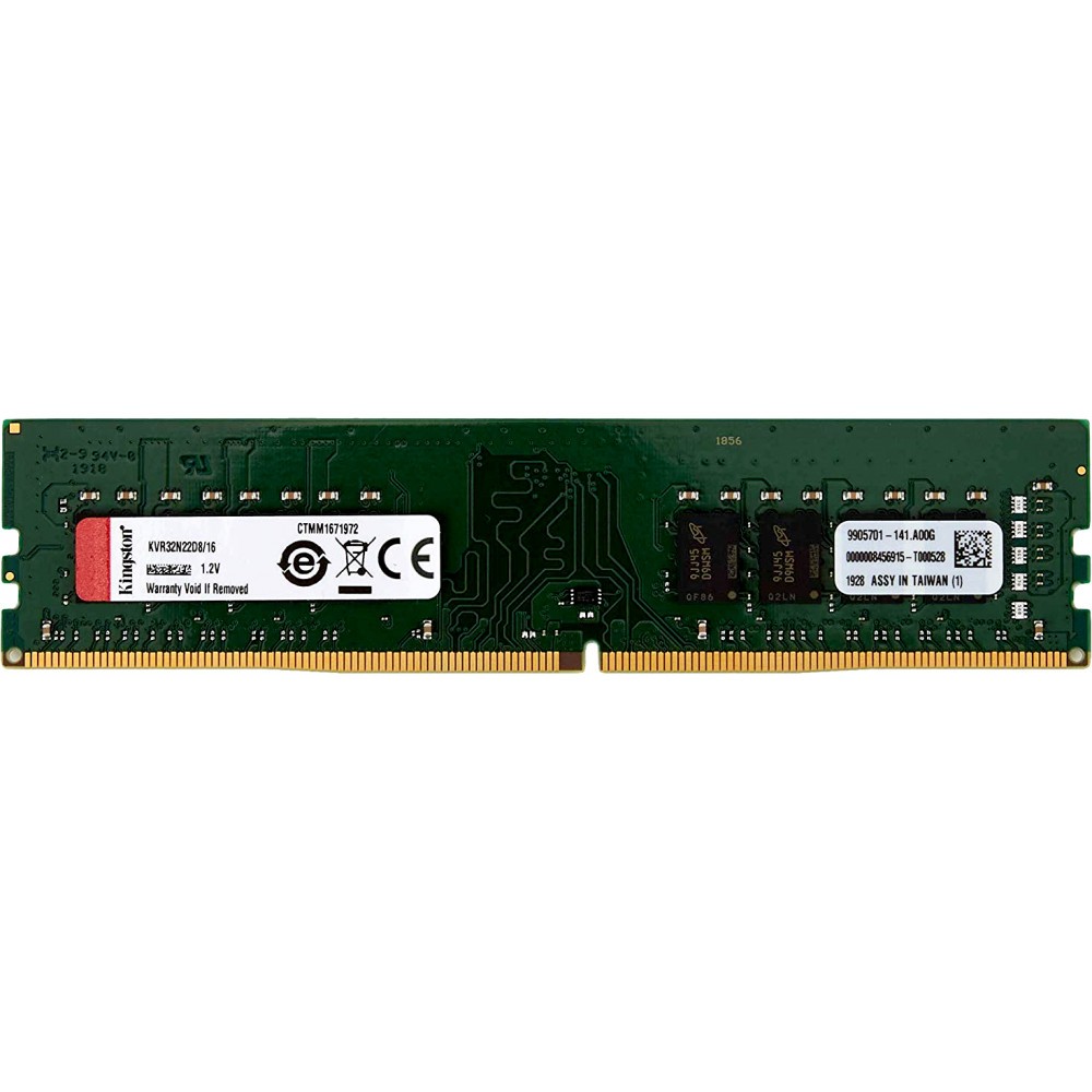 Оперативная память 16Gb Kingston ValueRAM KVR32N22D8/16, DDR IV, PC-25600, 3200MHz