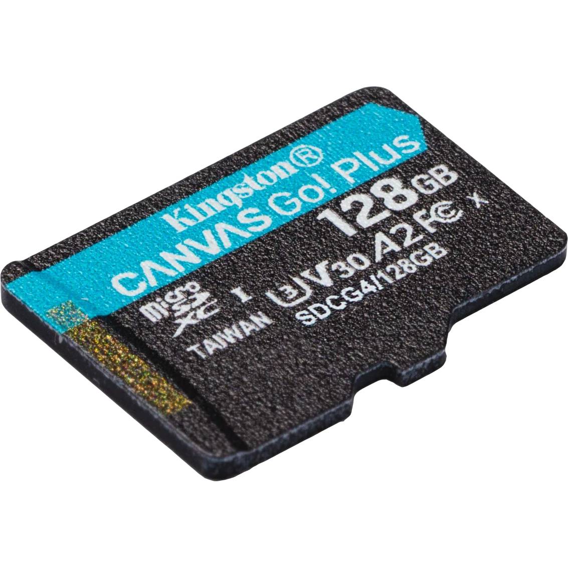 Карта памяти 128Gb Kingston Canvas Go! Plus SDCG4/128GBSP, SD Micro, SDXC Class 10, UHS-I U3