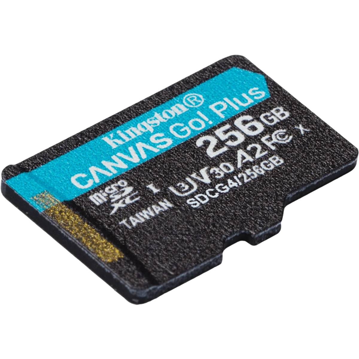 Карта памяти 256Gb Kingston Canvas Go! Plus SDCG4/256GBSP, SD Micro, SDXC Class 10, UHS-I U3