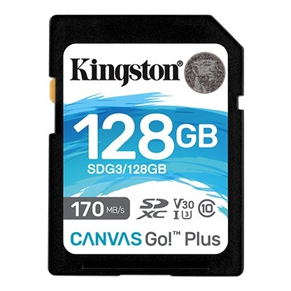 Карта памяти 128Gb Kingston SDG3/128GB, SD, SDXC Class 10, UHS-I U3