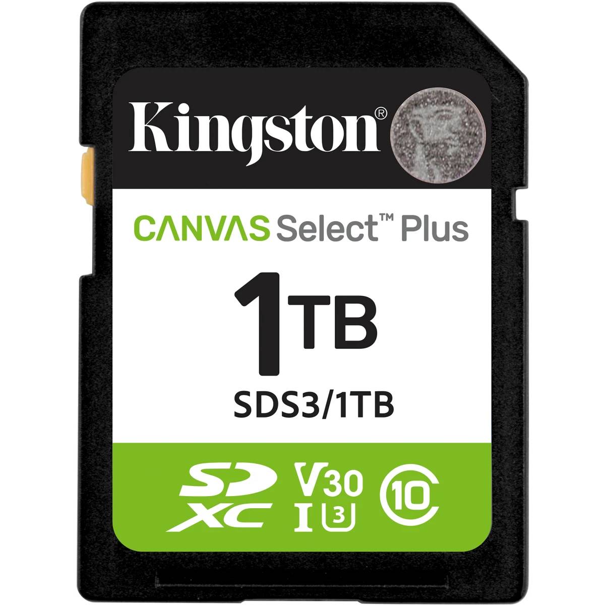 Карта памяти 1Tb SD Kingston Canvas Select Plus SDS3/1TB, SDXC Class 10, UHS-I U3