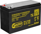 12V / 9Ah, аккумулятор для UPS, Kiper HR-1234W (F2)