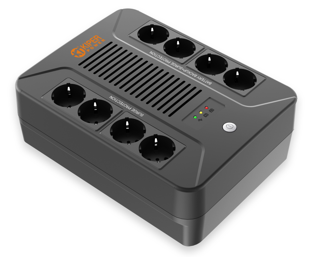 ИБП Kiper Power Compact B850, 850VA (4 + 4 Schuko)