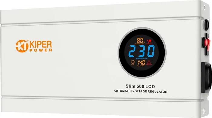Стабилизатор Kiper Power Slim 500 LCD (500VA/300W)