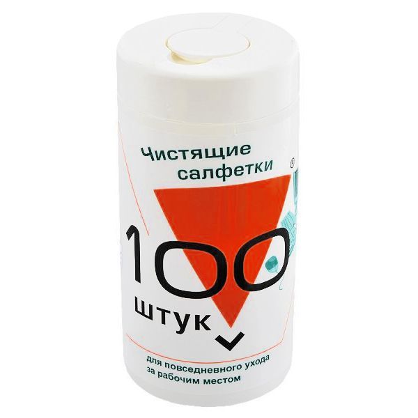 Влажные чистящие салфетки Konoos KBU-100, туба 100шт