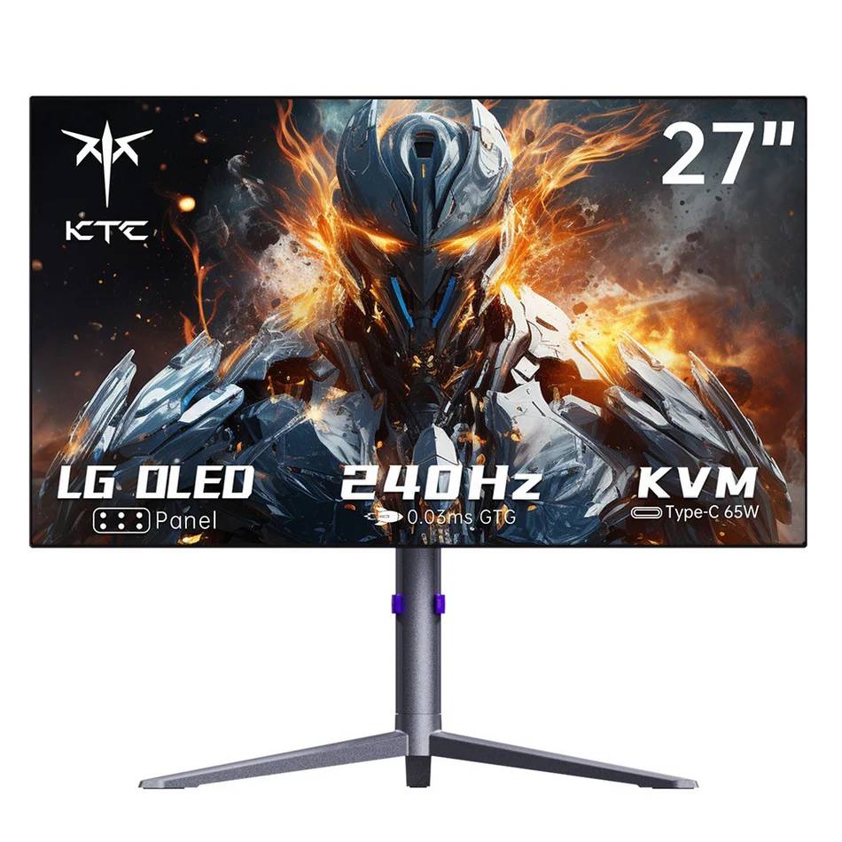 Монитор 27" KTC G27P6 Black-Silver, 2560x1440, OLED, 240Hz, Speakers (2xHDMI, DP, USB Type-C)
