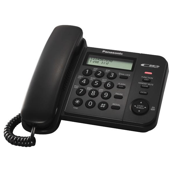 Телефон Panasonic KX-TS2356RUB, черный