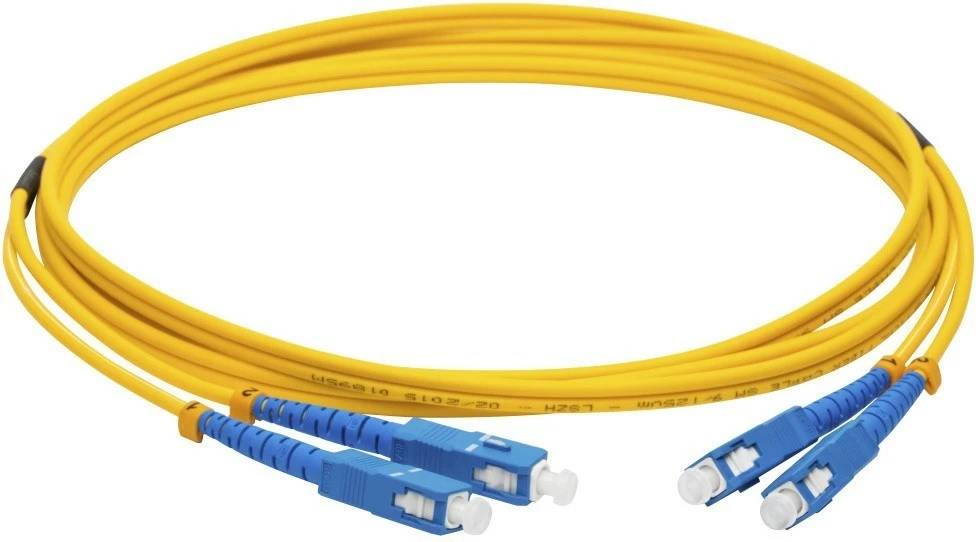 Патч-корд оптический 10м, SC, Lanmaster LAN-2SC-2SC/SU-10, дуплексный, оранжевый