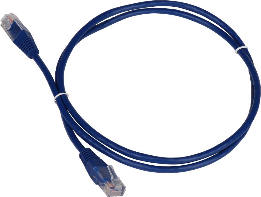 Патч-корд 1.5м, UTP cat.5e, Lanmaster TWT-45-45-1.5-BL, синий