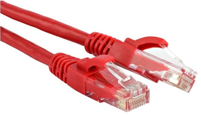 Патч-корд 10м, UTP cat.5e, Lanmaster TWT-45-45-10-RD, красный