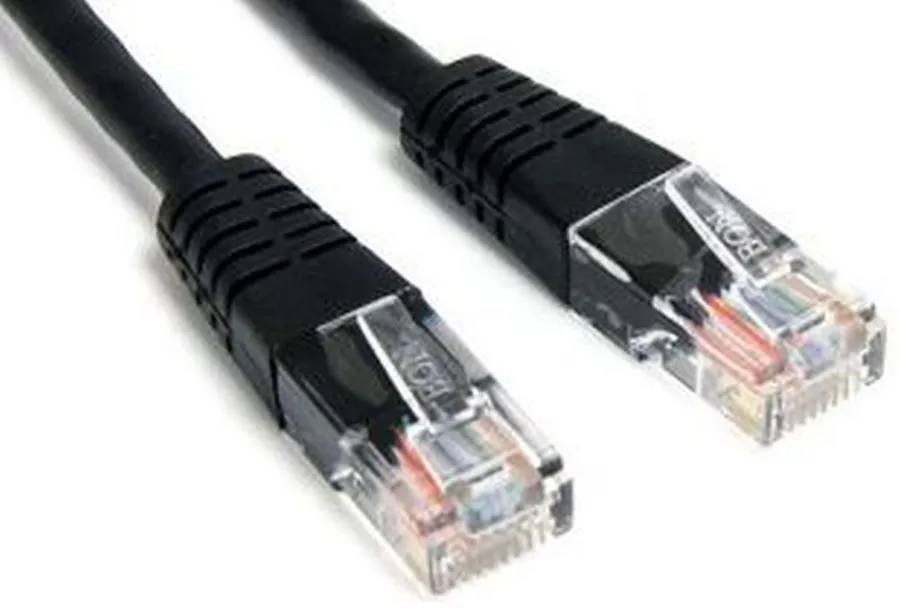 Патч-корд 15м, UTP cat.5e, Lanmaster TWT-45-45-15-BK, черный