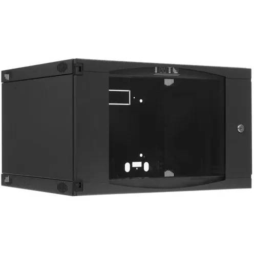 Шкаф коммутационный Lanmaster Next (TWT-CBWNG-6U-6X4-BK) настенный 6U 550x450мм пер.дв.стекл 60кг черный 13кг 329мм TWT-CBWNG-6U-6X4-BK