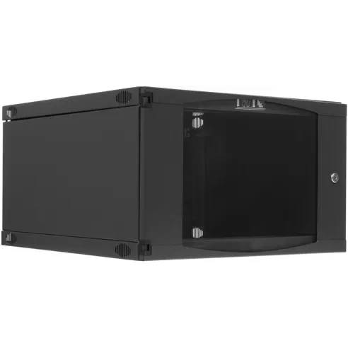 Шкаф коммутационный Lanmaster (TWT-CBWNG-6U-6X6-BK) настенный 6U 550x600мм пер.дв.стекл 60кг черный 15.5кг 329мм TWT-CBWNG-6U-6X6-BK