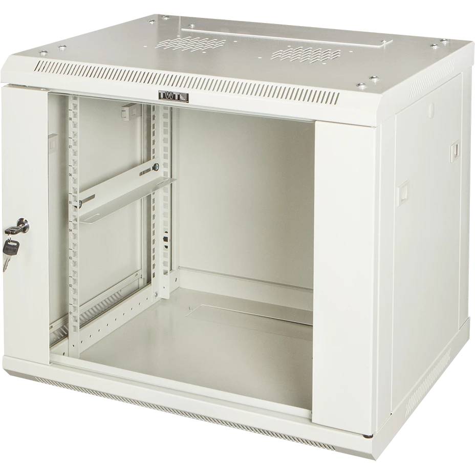 Шкаф коммутационный Lanmaster PRO (TWT-CBWPG-12U-6X4-GY) настенный 12U 600x450мм пер.дв.стекл 60кг серый 350мм 635мм IP20 металл TWT-CBWPG-12U-6X4-GY