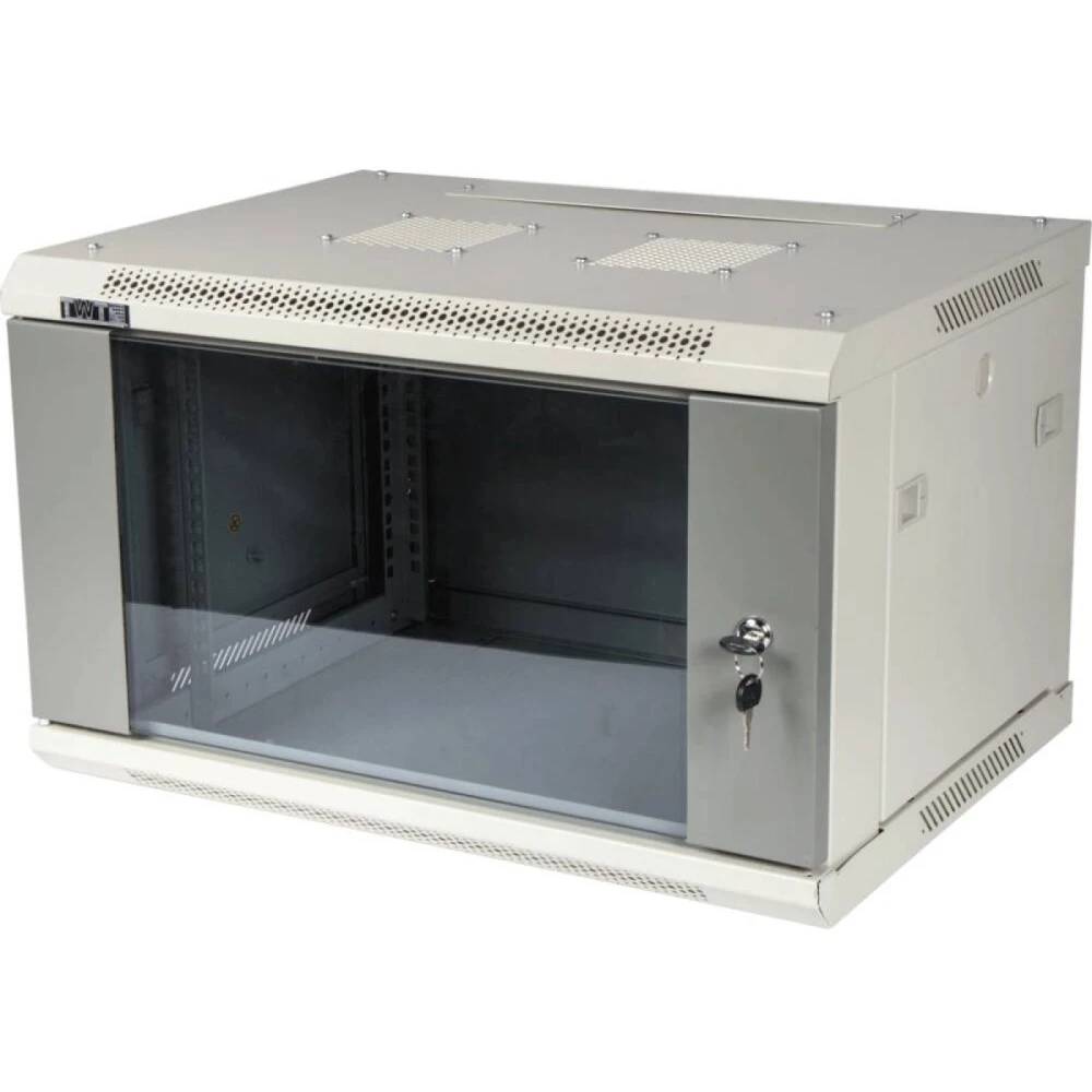 Шкаф коммутационный Lanmaster PRO (TWT-CBWPG-4U-6X4-GY) настенный 4U 600x450мм