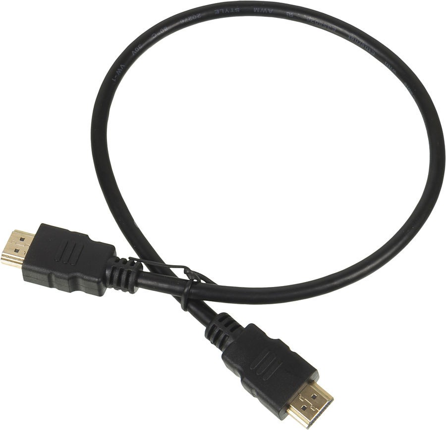 Кабель HDMI (19M) - HDMI (19M), 0.5м, Lazso WH-111(0,5M), черный