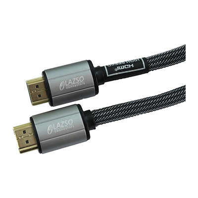 Кабель HDMI (19M) - HDMI (19M), 3м, Lazso WH-111(3M)-B, черный