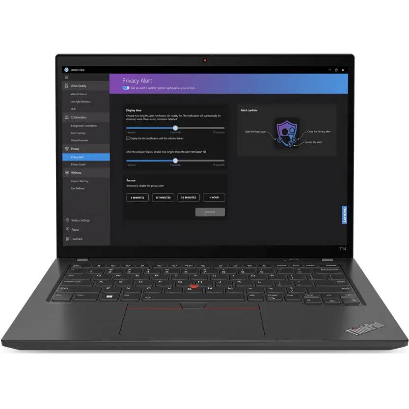 Ноутбук Lenovo ThinkPad T14 G4 (21HESGC100), 14" IPS, Core i5 1335U/ 16Gb/ 1TbSSD/ W11/ Black