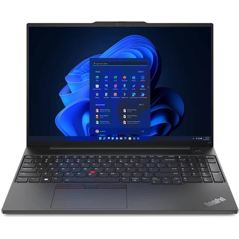Ноутбук Lenovo ThinkPad E16 G1 21JTS09D00, 16" IPS, Ryzen 7 7730U/ 16Gb/ 512SSD/ Black
