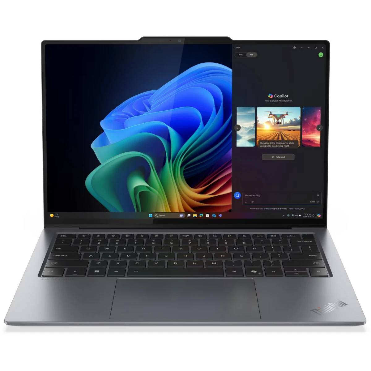 Ноутбук Lenovo ThinkPad X9-14 Gen 1 Aura Edition (21QA002CGQ), 14" OLED, Core Ultra 7 258V/ 32Gb/ 1TbSSD/ W11/ Grey