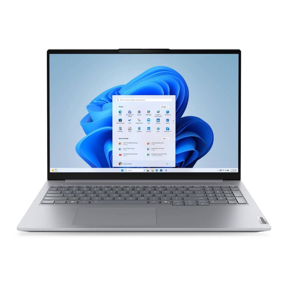 Ноутбук Lenovo ThinkBook 16 G8 IRL 21SH002VGQ, 16" IPS, Core 7 240H/ 16Gb/ 512SSD/ Grey
