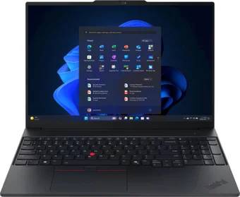 Ноутбук Lenovo ThinkPad E16 Gen 3 (21TF004QFW), 16" IPS, Core 7 240H/ 16Gb/ 512SSD/ Black