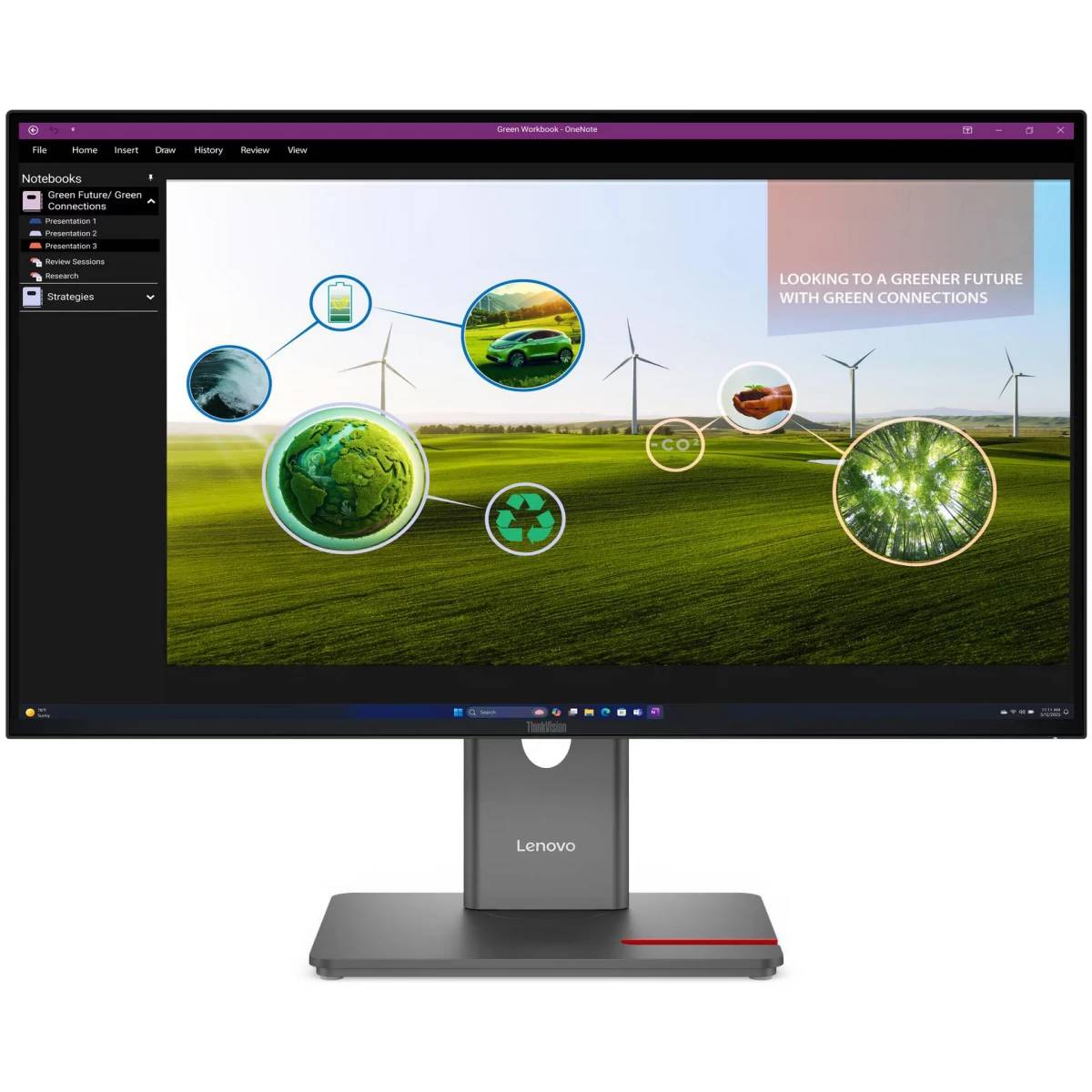 Монитор 27" Lenovo ThinkVision P27q-40 (64A7GAT6EU), 2560x1440, IPS, 120Hz (HDMI, DP)