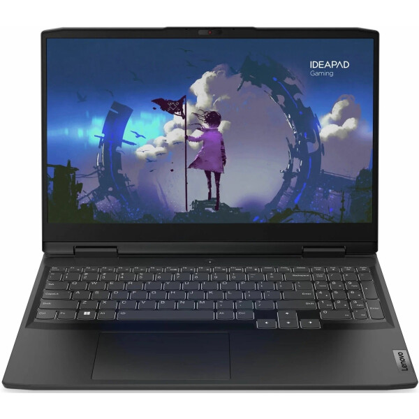 Ноутбук Lenovo IdeaPad Gaming 3 15ARH7 (82SB00NBRK), 15.6" IPS, Ryzen 5 7535HS/ 16Gb/ 512SSD/ RTX 4050 6Gb/ Black