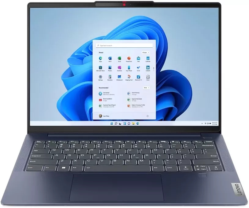 Ноутбук Lenovo IdeaPad Slim 5 14ABR8 (82XE002RRK), 14" OLED, Ryzen 5 7530U/ 16Gb/ 512SSD/ Blue