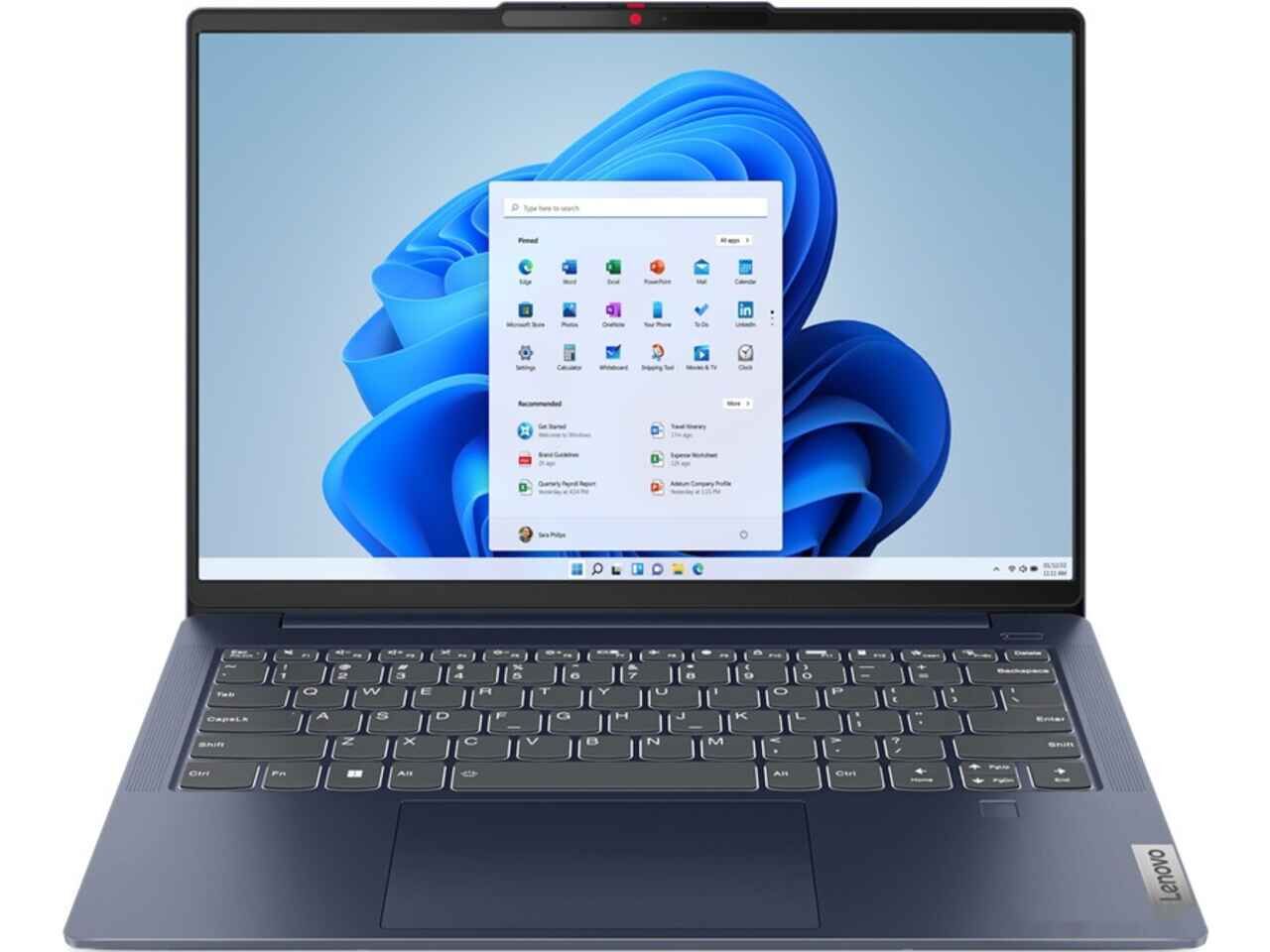 Ноутбук Lenovo IdeaPad Slim 5 14ABR8 (82XE0043RK), 14" OLED, Ryzen 7 7730U/ 16Gb/ 1TbSSD/ Blue