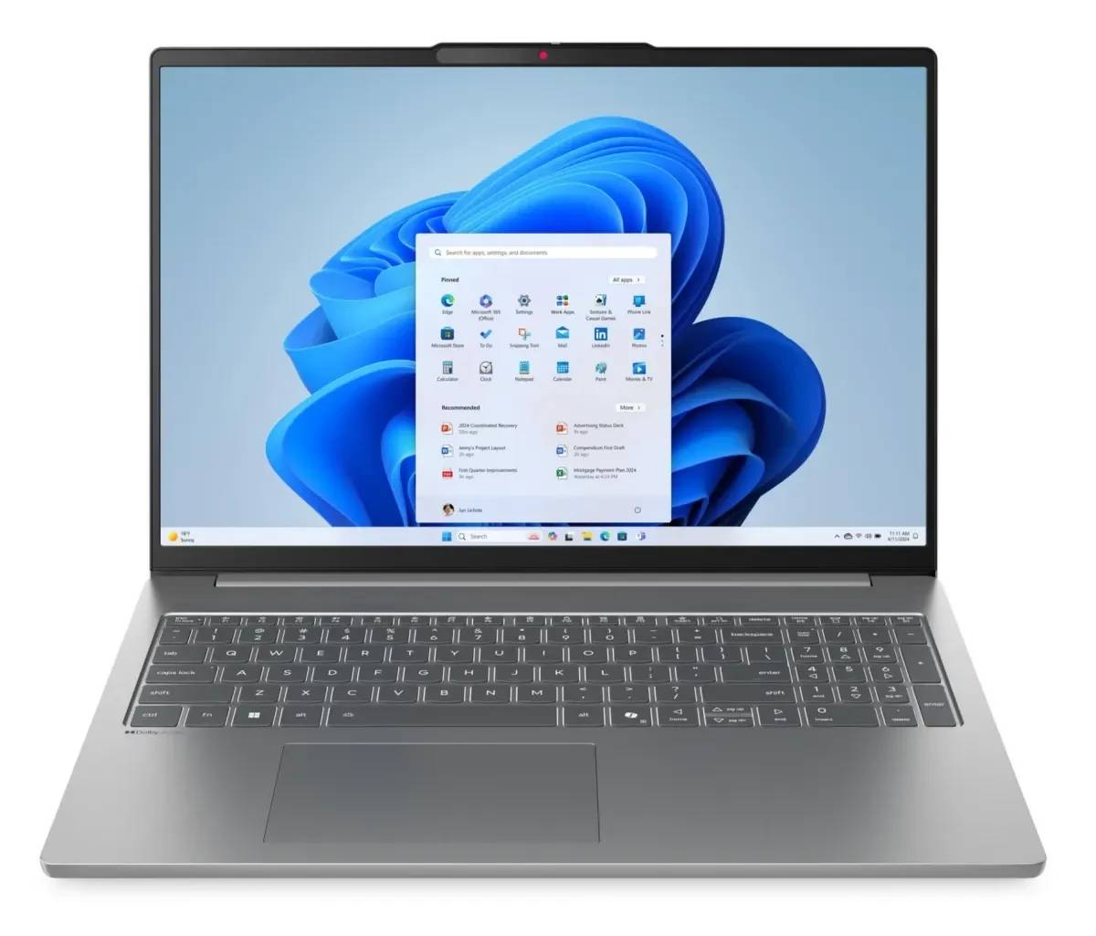 Ноутбук Lenovo IdeaPad Slim 5 16AKP10 (83HY000CRK), 16" OLED, Ryzen AI 5 340/ 16Gb/ 512SSD/ Gray