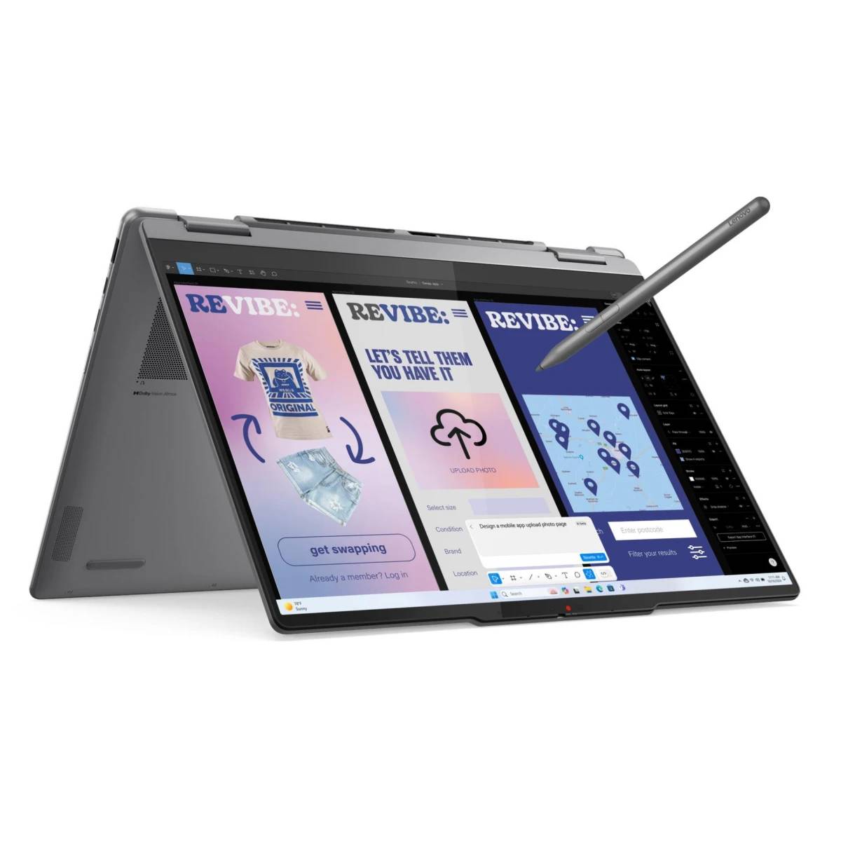 Ноутбук Lenovo Yoga Slim 7 14ILL10 (83JQ003GRK), 14" OLED, Core Ultra 5 226V/ 16Gb/ 512SSD/ Grey