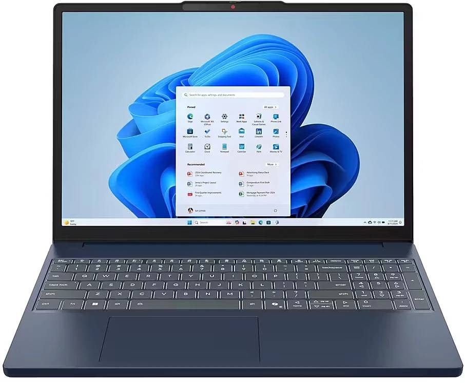 Ноутбук Lenovo IdeaPad Slim 3 15IRH10 (83K1008YRM), 15.3" IPS, Core i5 13420H/ 16Gb/ 512SSD/ Blue