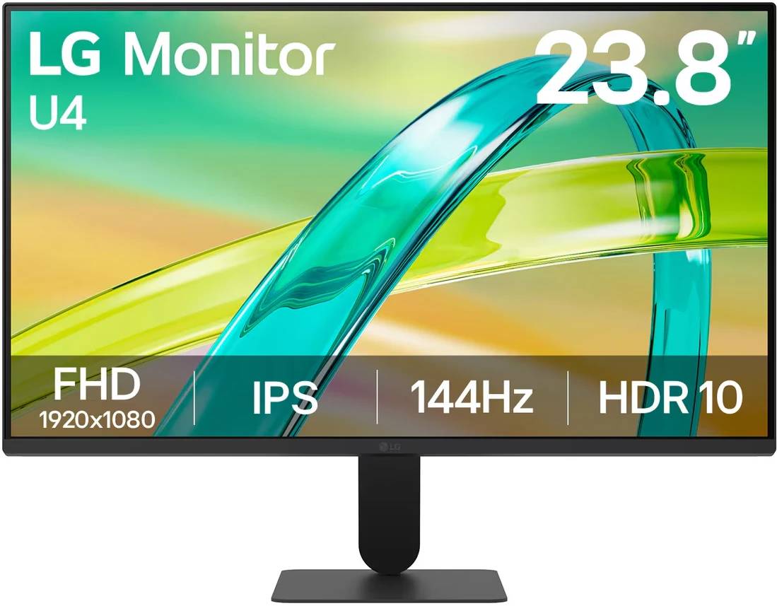 Монитор 23.8" LG 24U411B-B, 1920x1080, IPS, 144Hz (HDMI, VGA)